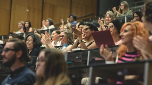 Audience reactions after May Friedman’s keynote lecture “The Body Speaks: Kinship, Representation, and Embodiment.”